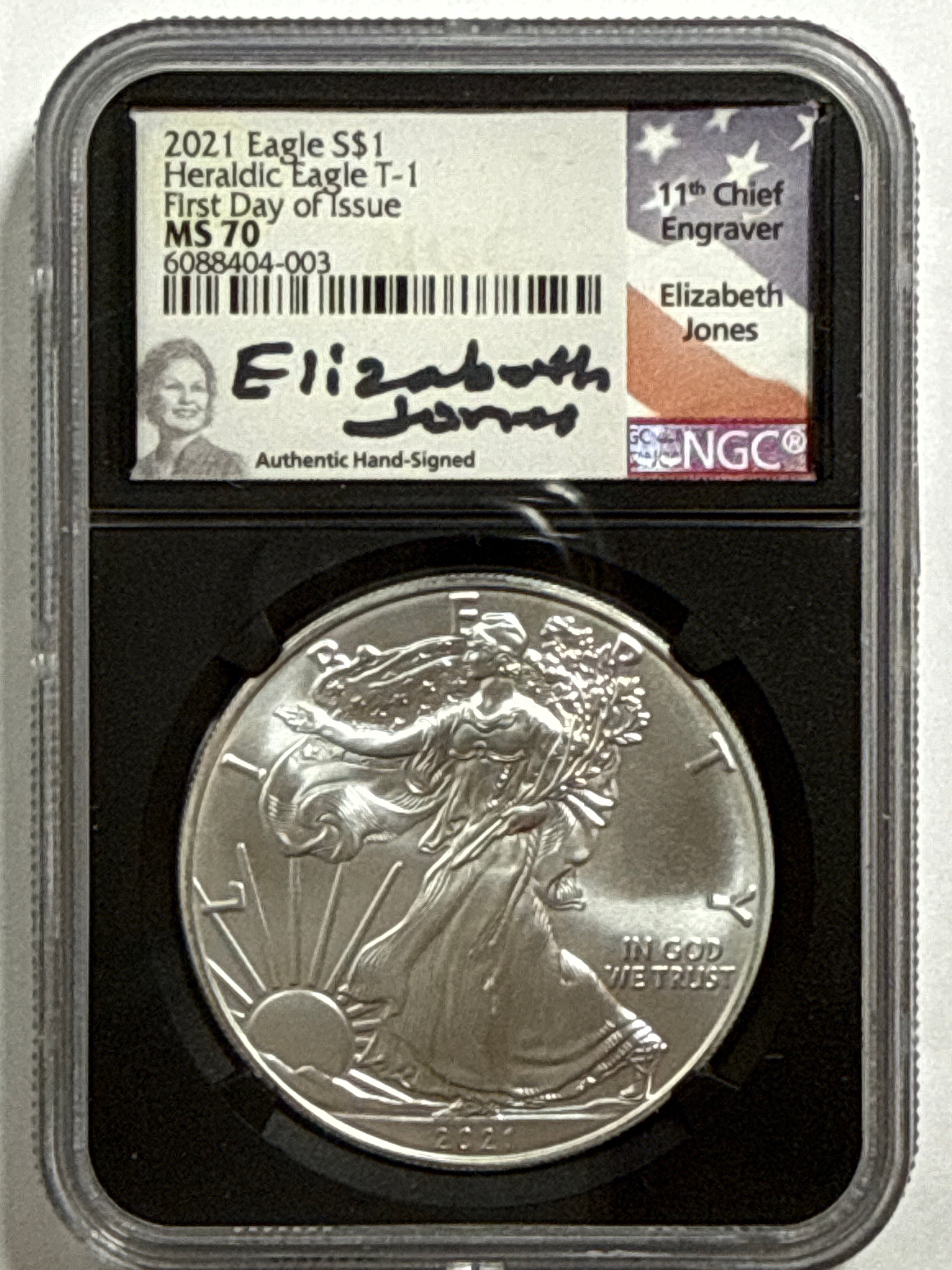 2021-P/S American Silver Eagle T-1 Emergency Production 6-Coin Box Set NGC MS70 FDOI Mercanti/Jones/Moy