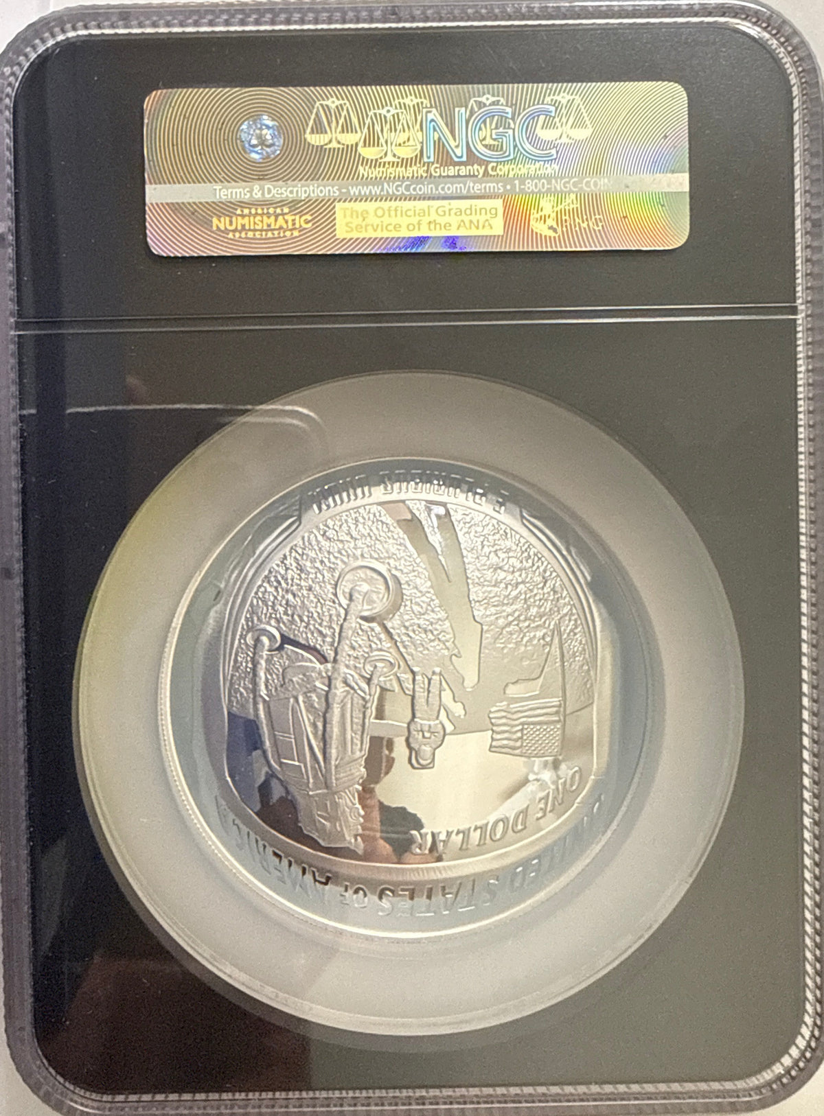 Vintage Vault: 2019 P APOLLO 11 5 OZ .999 Silver $1 NGC 50th Anniversary First 5 oz Commemorative FDI PF70 UCAM Charlie Duke Hand-Signed.