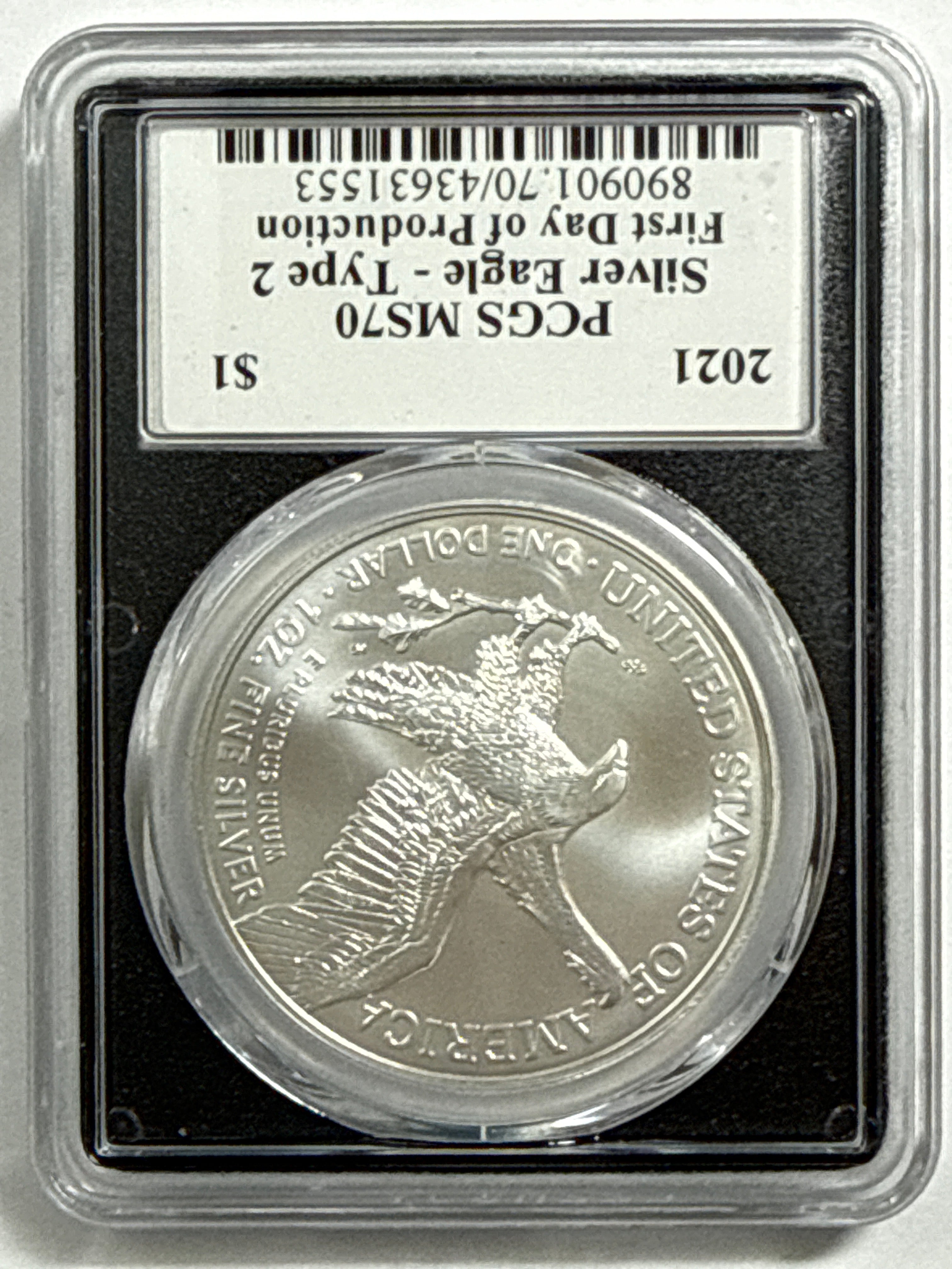 2021 American Silver Eagle 3 Piece Set T-2 NGC MS70 First Day of Production First 38 Boxes Gaudioso/Ryder/Damstra