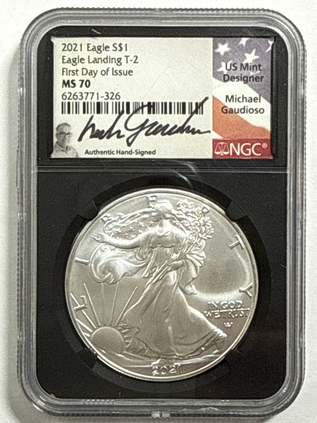 2021 American Silver Eagle T-2 5 Piece Set NGC MS70 FDOI FL Mercanti/Gaudioso/Moy/Jones/Damstra