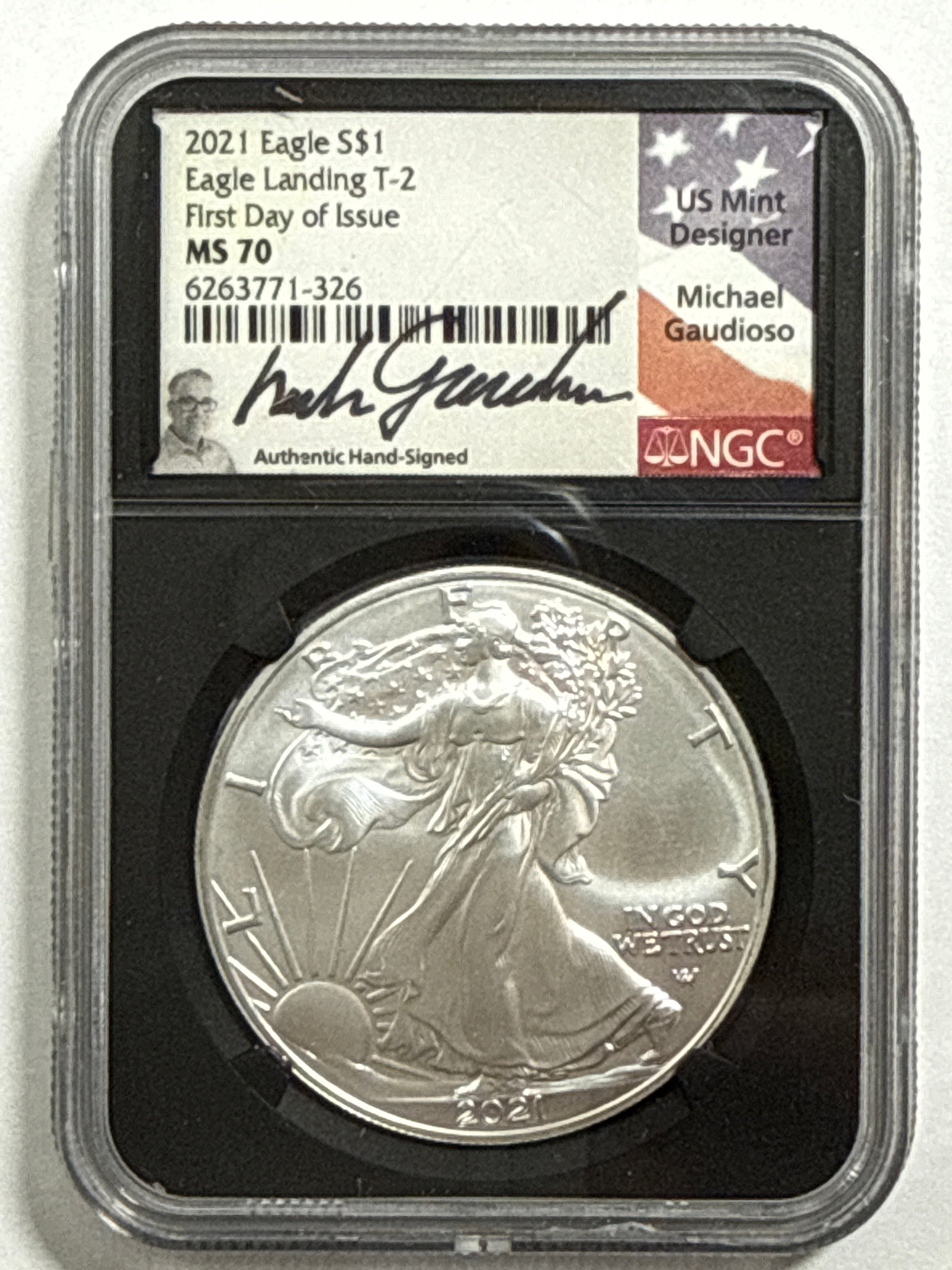 2021 American Silver Eagle T-2 5 Piece Set NGC MS70 FDOI FL Mercanti/Gaudioso/Moy/Jones/Damstra