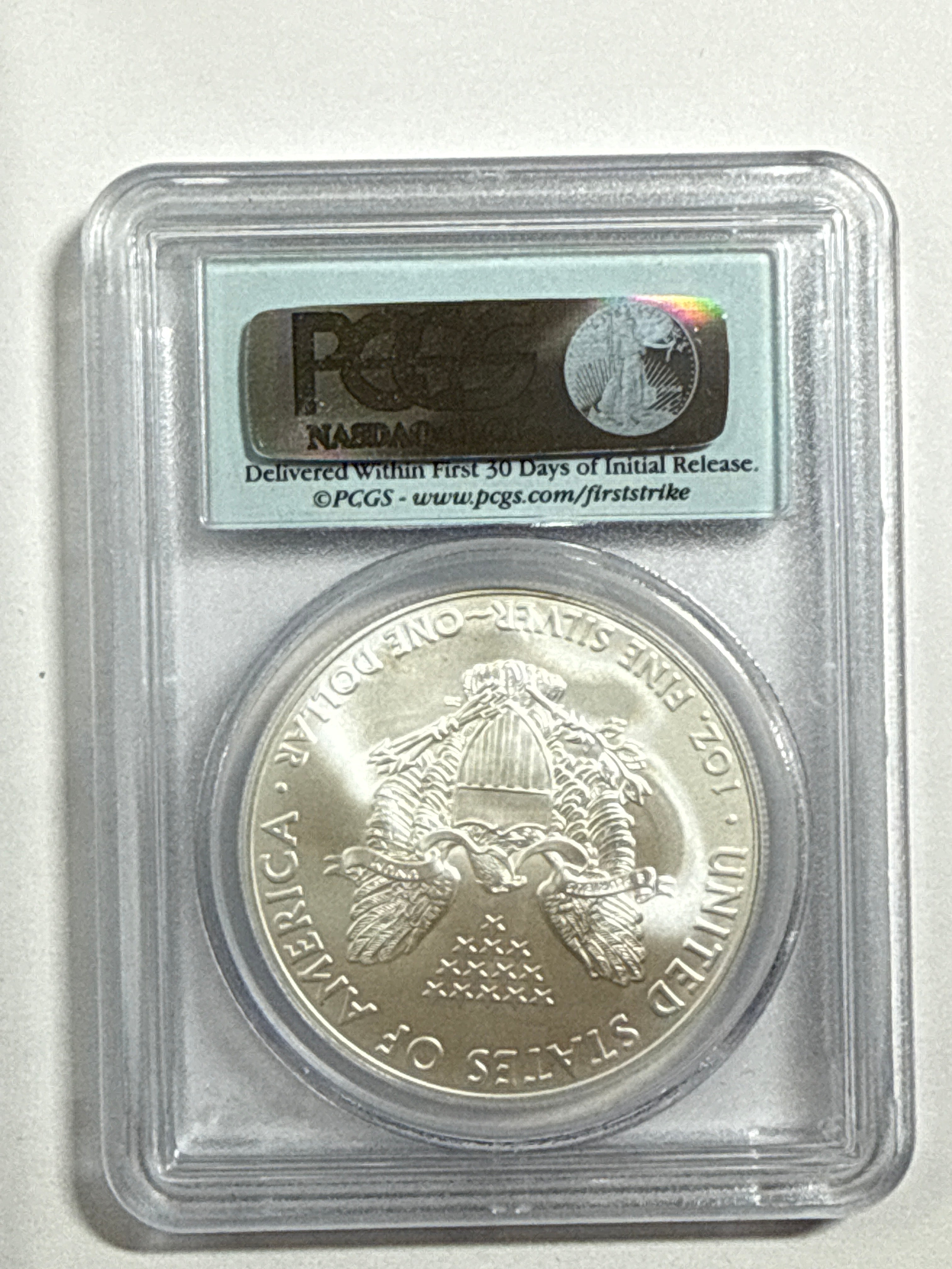 2011  Silver Eagle PCGS First Strike 5- piece set 25th Anniversary with Display Box