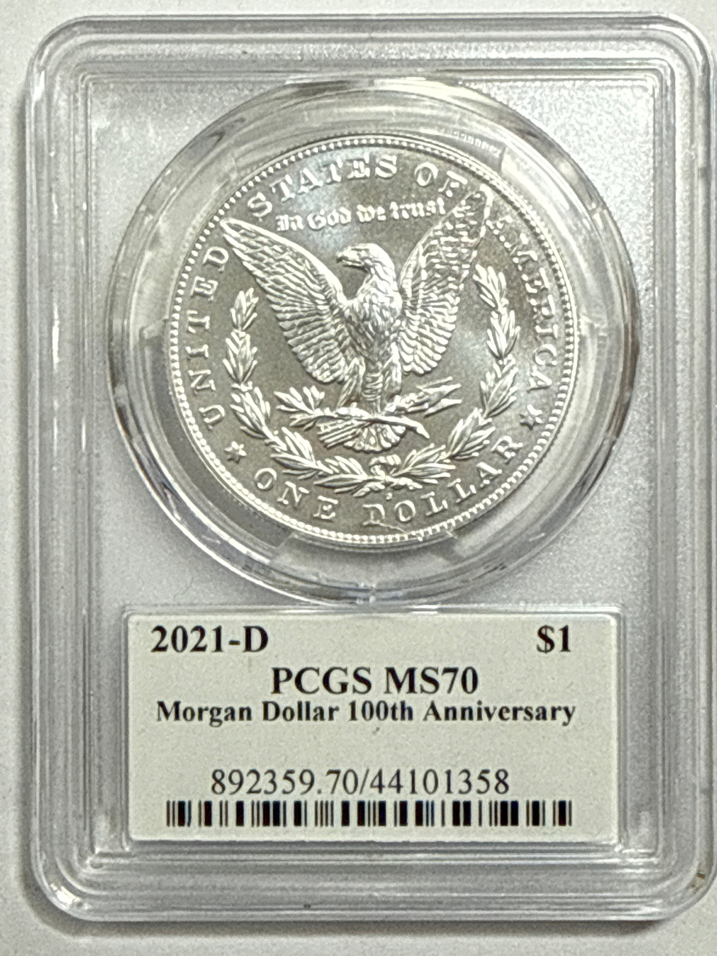 2021-D Morgan Silver Dollar PCGS 100th Anniverary Thomas Clevland