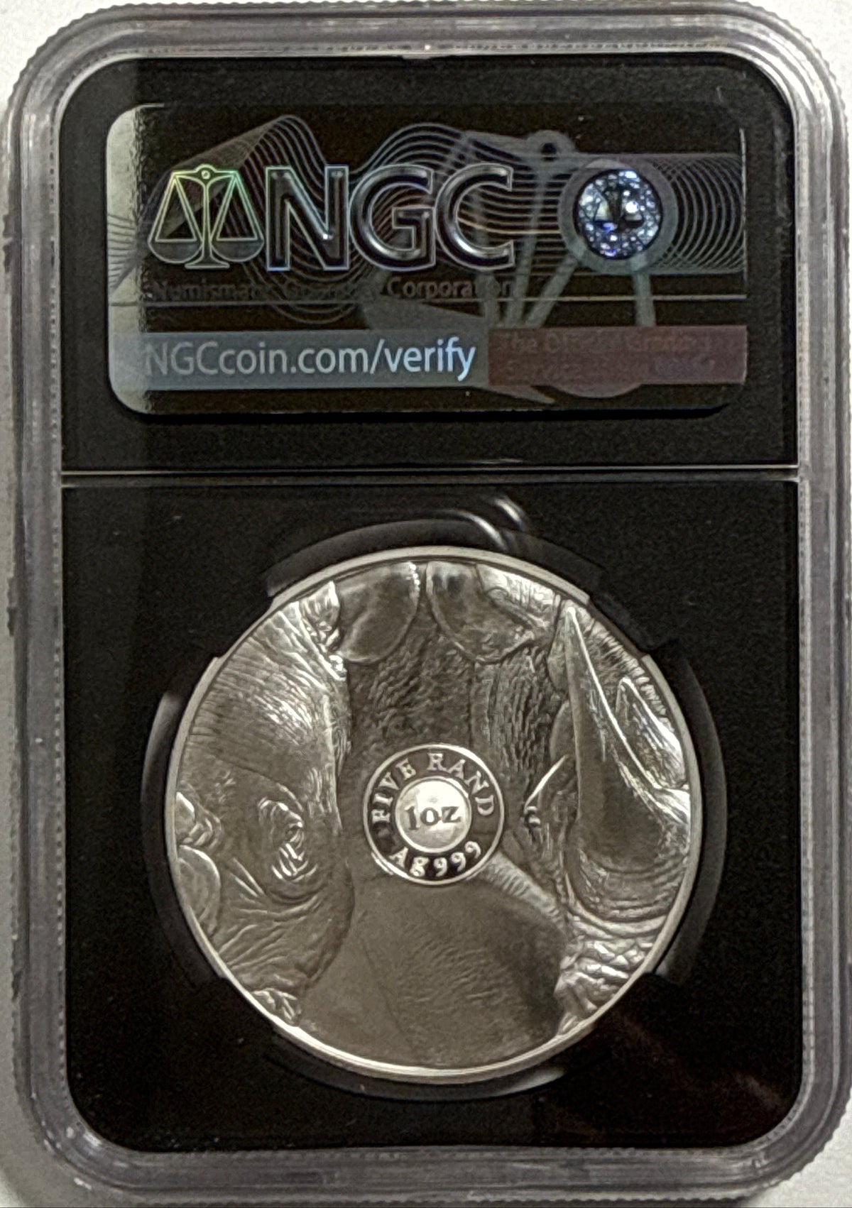 2019/2020/2021/ South Africa NGC FDI PF70 UCAM S5R Big 5 Elephant/Lion/Rhino/Spotted Leopard/Buffalo Tumi Tsehio signed