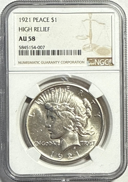 1921-1935-P,D&S American Peace Silver Dollar NGC 24-Coin Box Set AU58