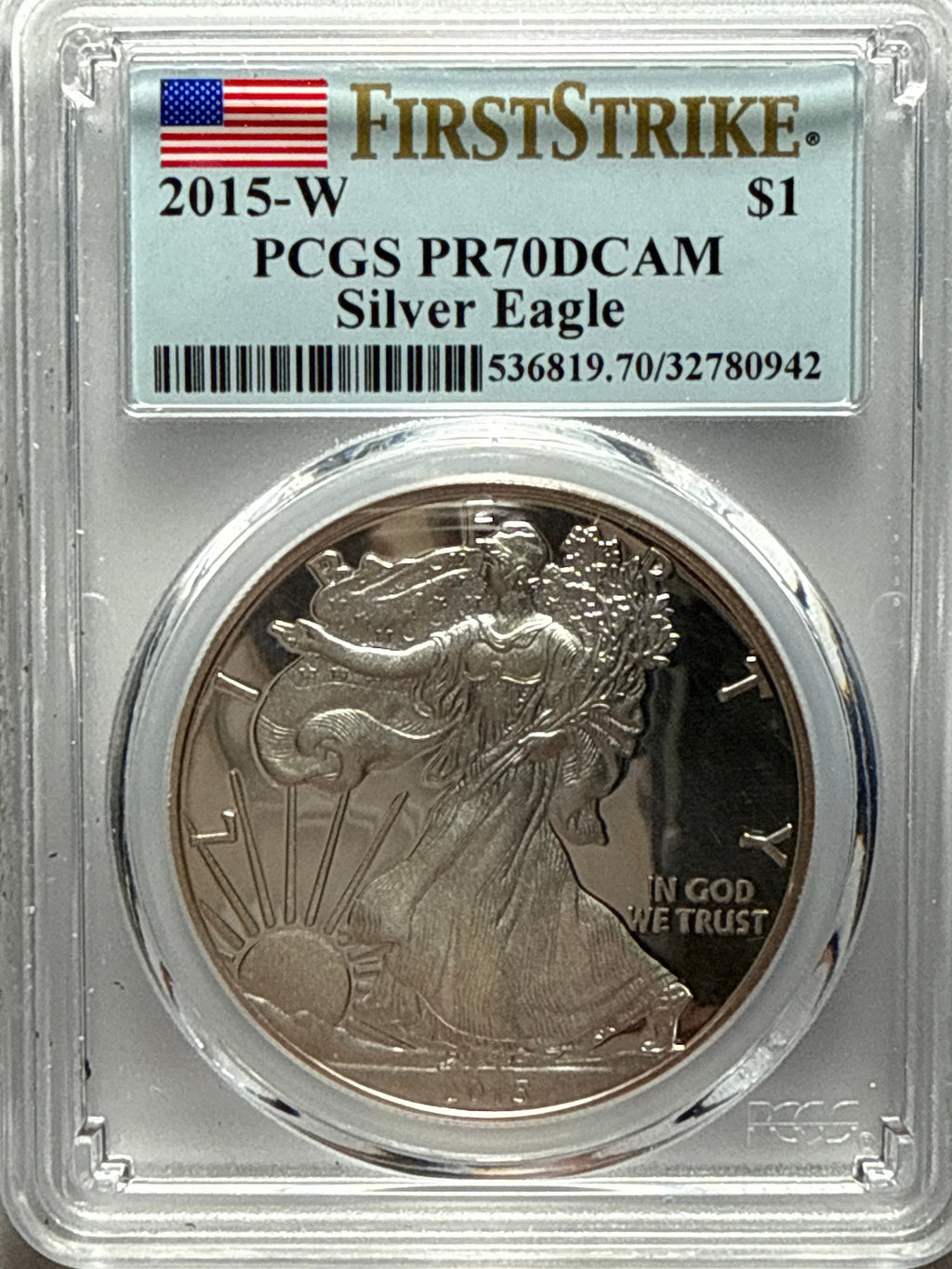 2015-W American Silver Eagle PCGS FS PR70 DCAM