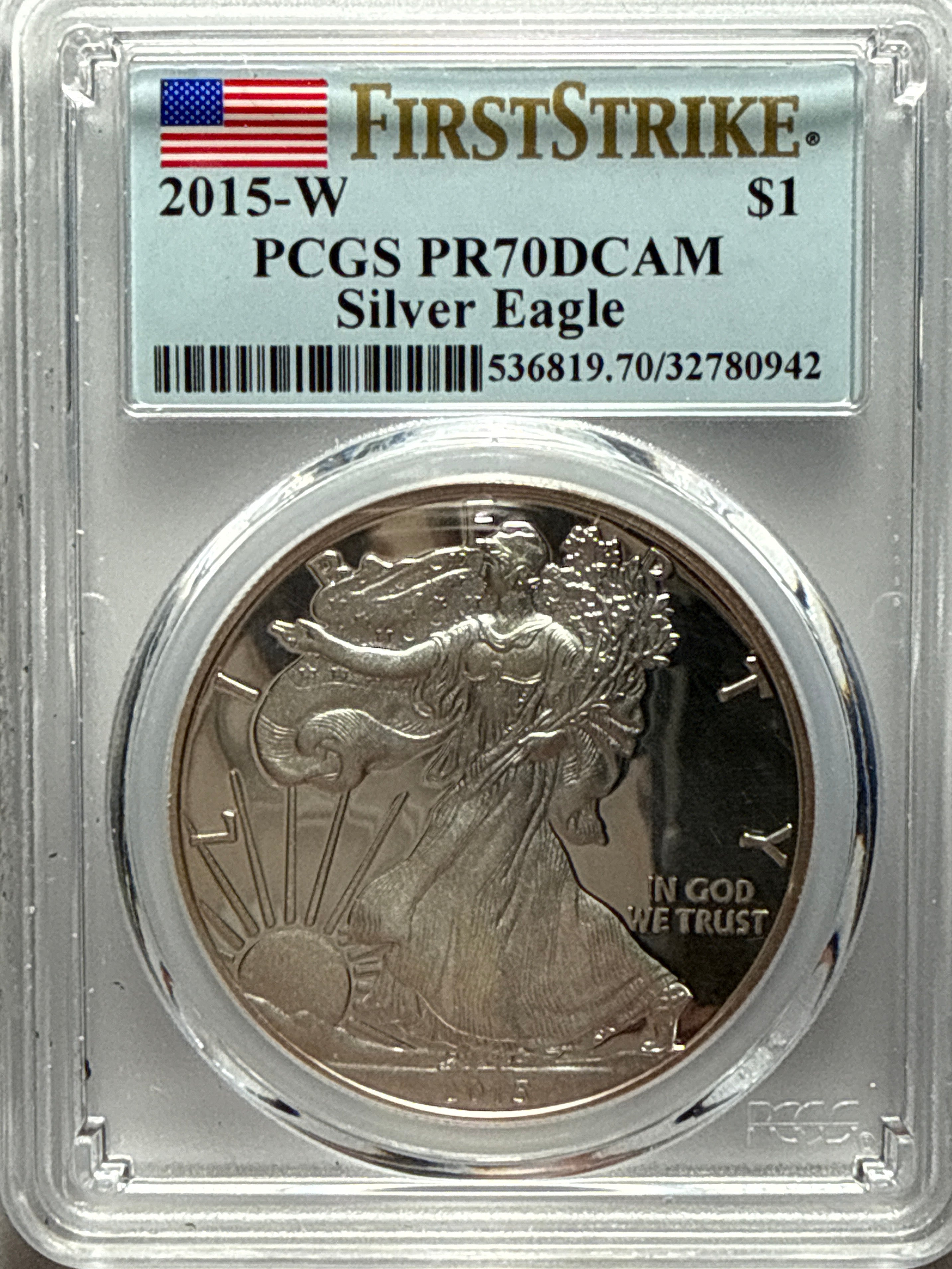 2015-W American Silver Eagle PCGS FS PR70 DCAM