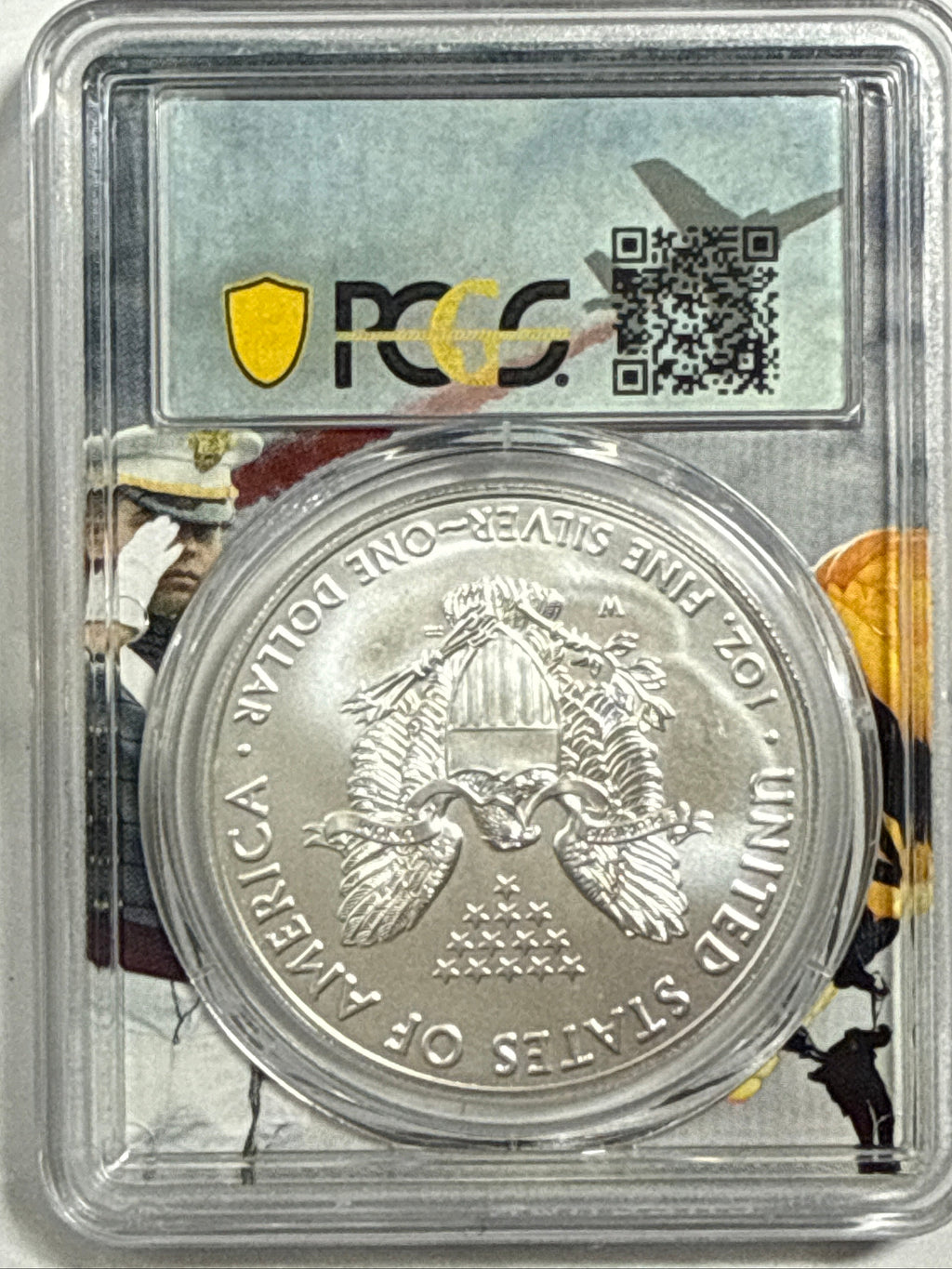 2020-W Burnished American Silver Eagle PCGS SP70 FDOI WP Label