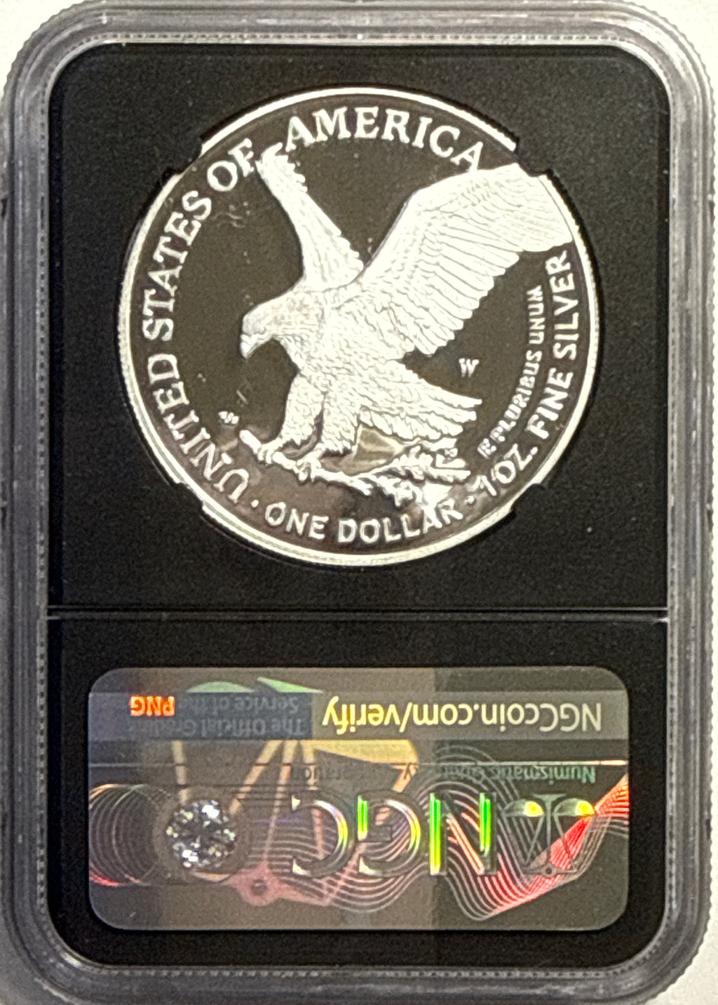 2022-W American Silver Eagle $1 NGC Congratualions Set FDI PF70 UCAM Michael Gaudioso Hand-Signed Black Core
