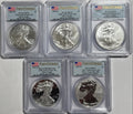 2011  American Silver Eagle PCGS First Strike 5-Coin Box set 25th Anniversary