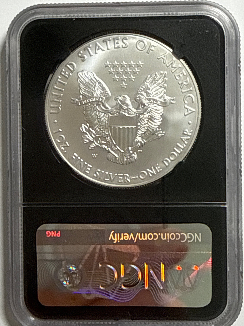 2011-W Burnished American Silver Eagle NGC MS70 Black Label
