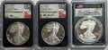 2021-W American Silver Eagle T-2 3 Piece Set NGC PF70 UCAM/PCGS PR70 DCAM FDOI Mercanti/Gaudioso/Damstra