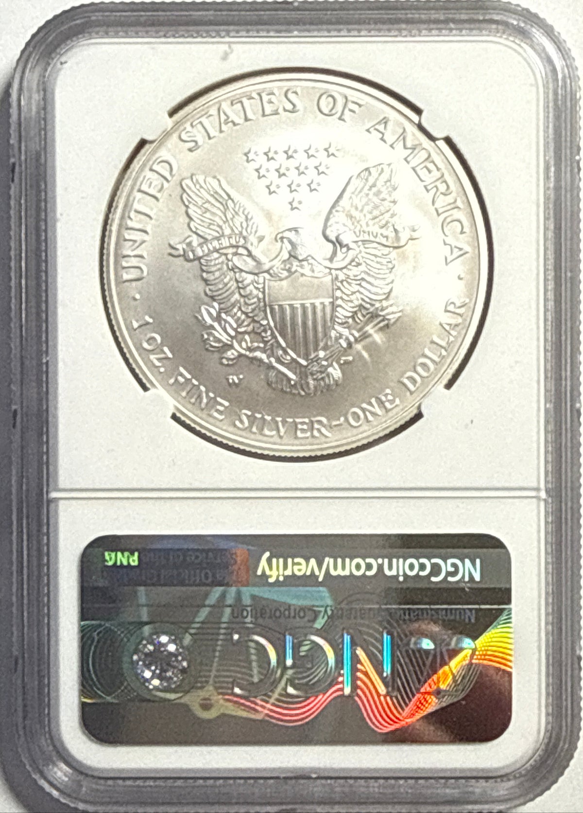 2006-W Burnished American Silver Eagle $1 NGC MS70 Mercanti Hand-Signed