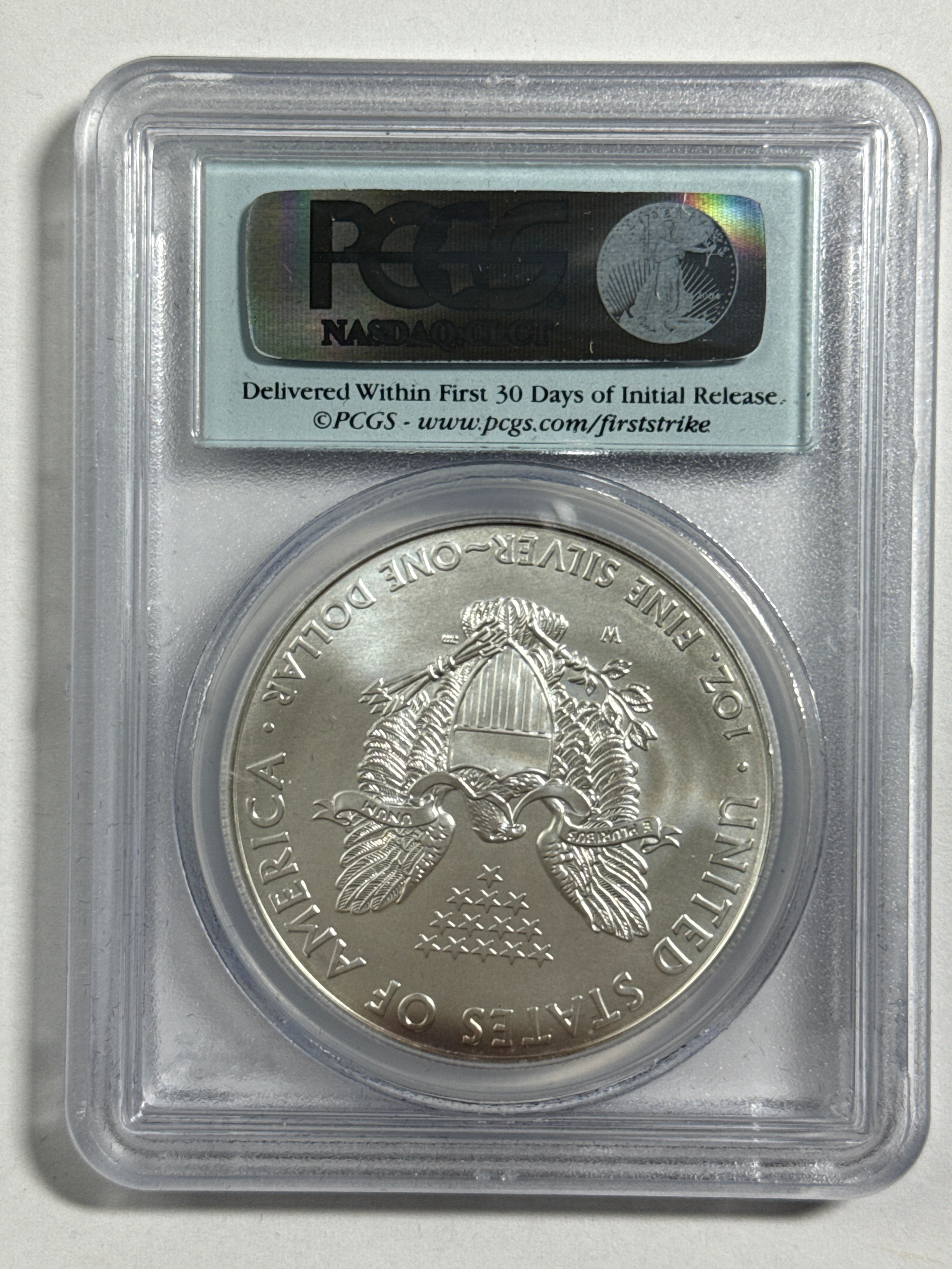2011  Silver Eagle PCGS First Strike 5- piece set 25th Anniversary with Display Box