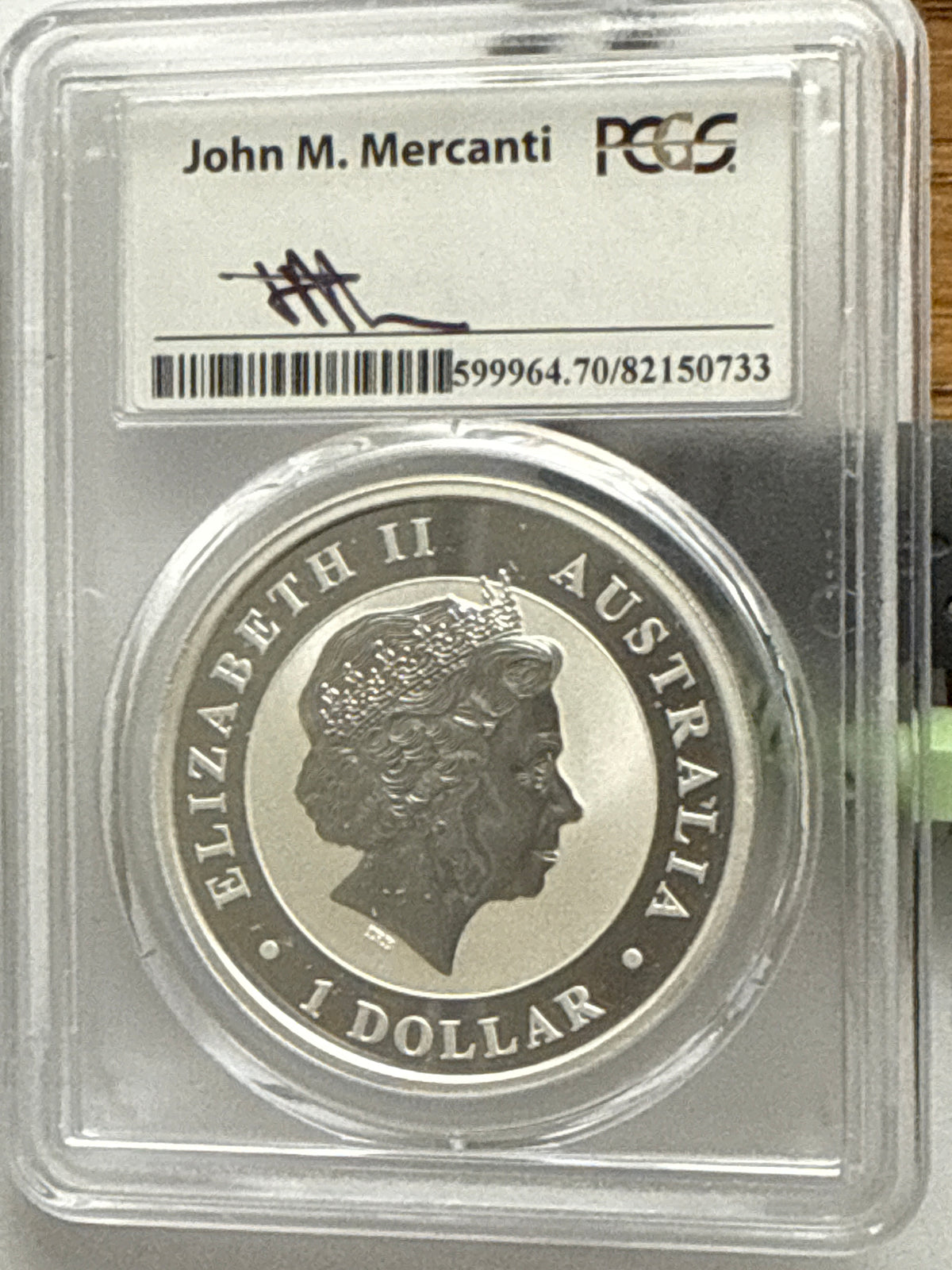 2017-P Australia $1 Silver Wedge-Tail Eagle PCGS FDI MS70 Mercanti