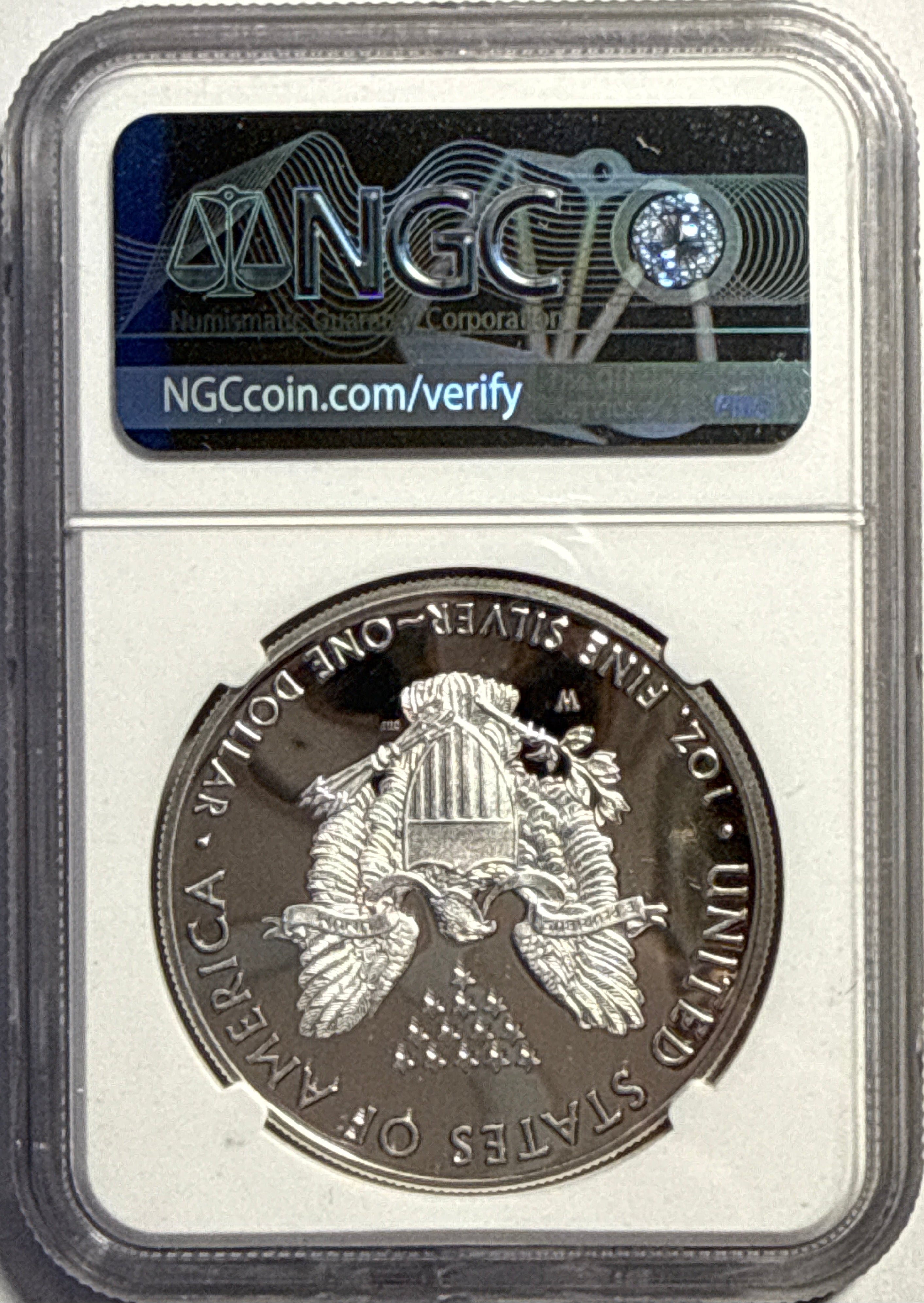 2019-W American Silver Eagle $1 NGC PF70 UCAM Edmund Moy Hand-Signed.