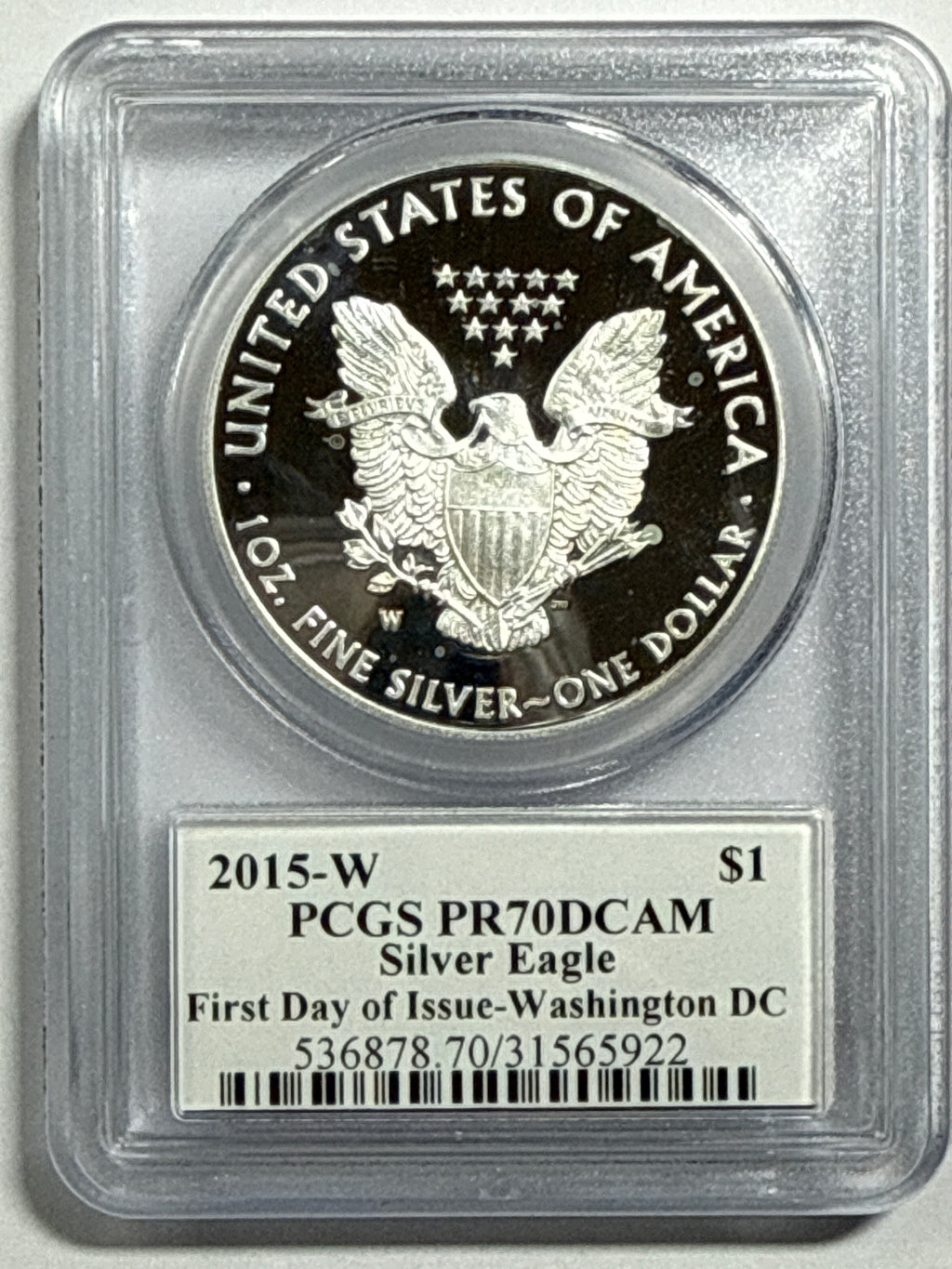 2015-W American Silver Eagle PCGS PRF70 DCAM FDOI 3 Coin Location Set-Florida Fun /Washington DC/PhiladelphiaMercanti
