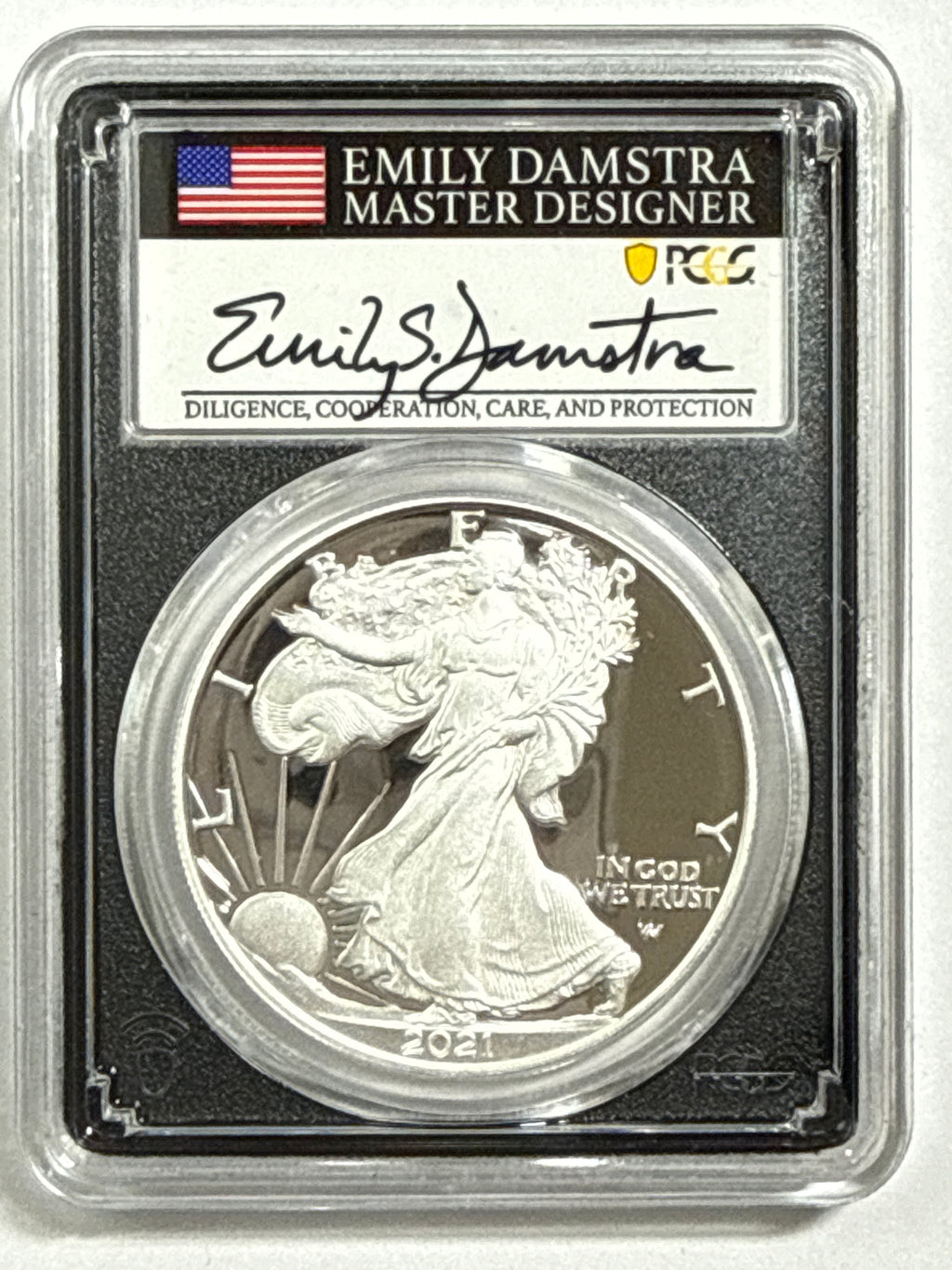 2021-W American Silver Eagle T-2 3-Coin Box Set NGC PF70 UCAM/PCGS PR70 DCAM FDOI Mercanti/Gaudioso/Damstra
