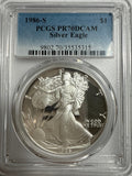 1986-S American Silver Eagle PCGS PR70 DCAM