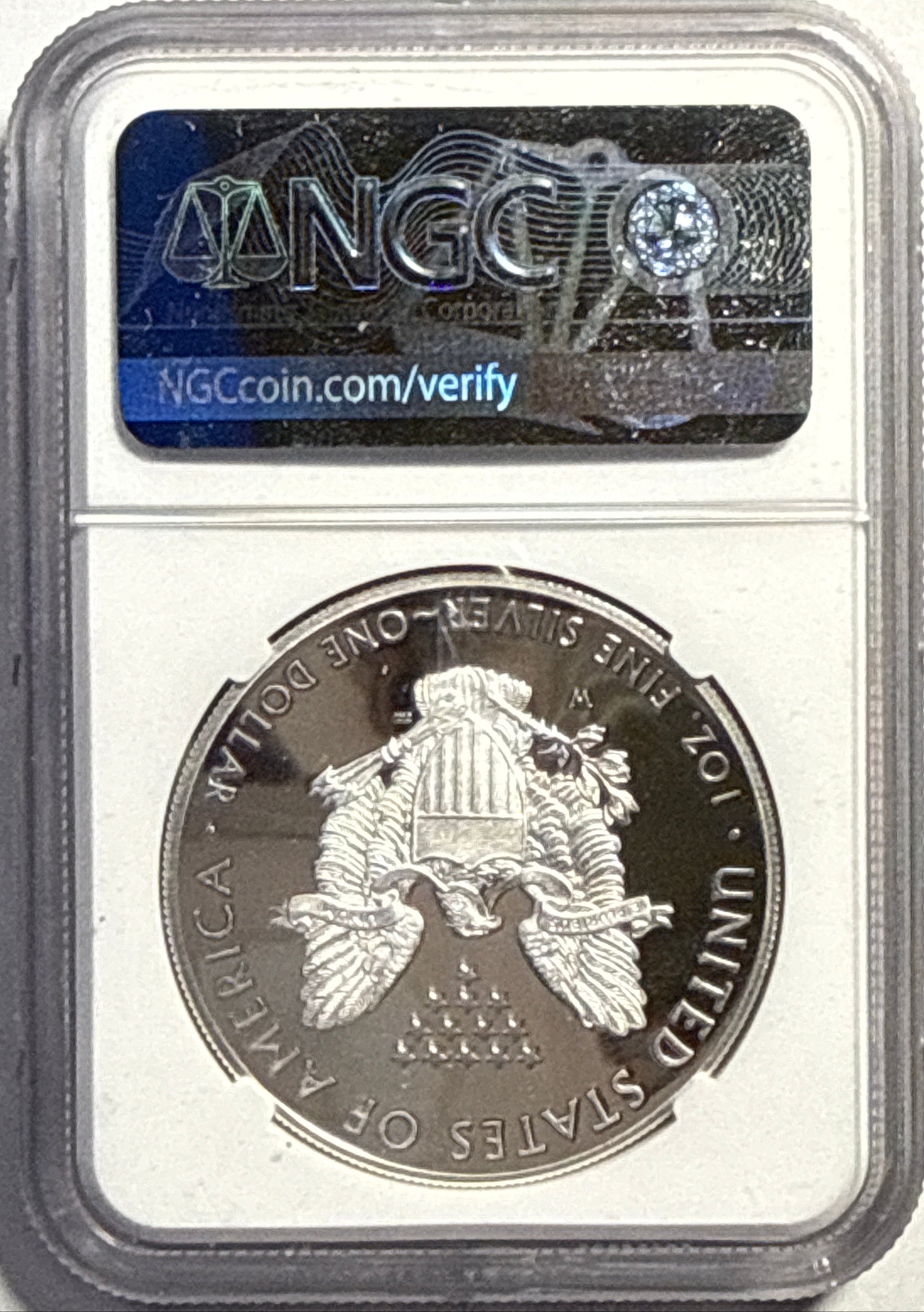 2021-W American Silver Eagle $1 NGC Heradlic Eagle T-1 FR PF70 UCAM Mercanti Hand-Signed