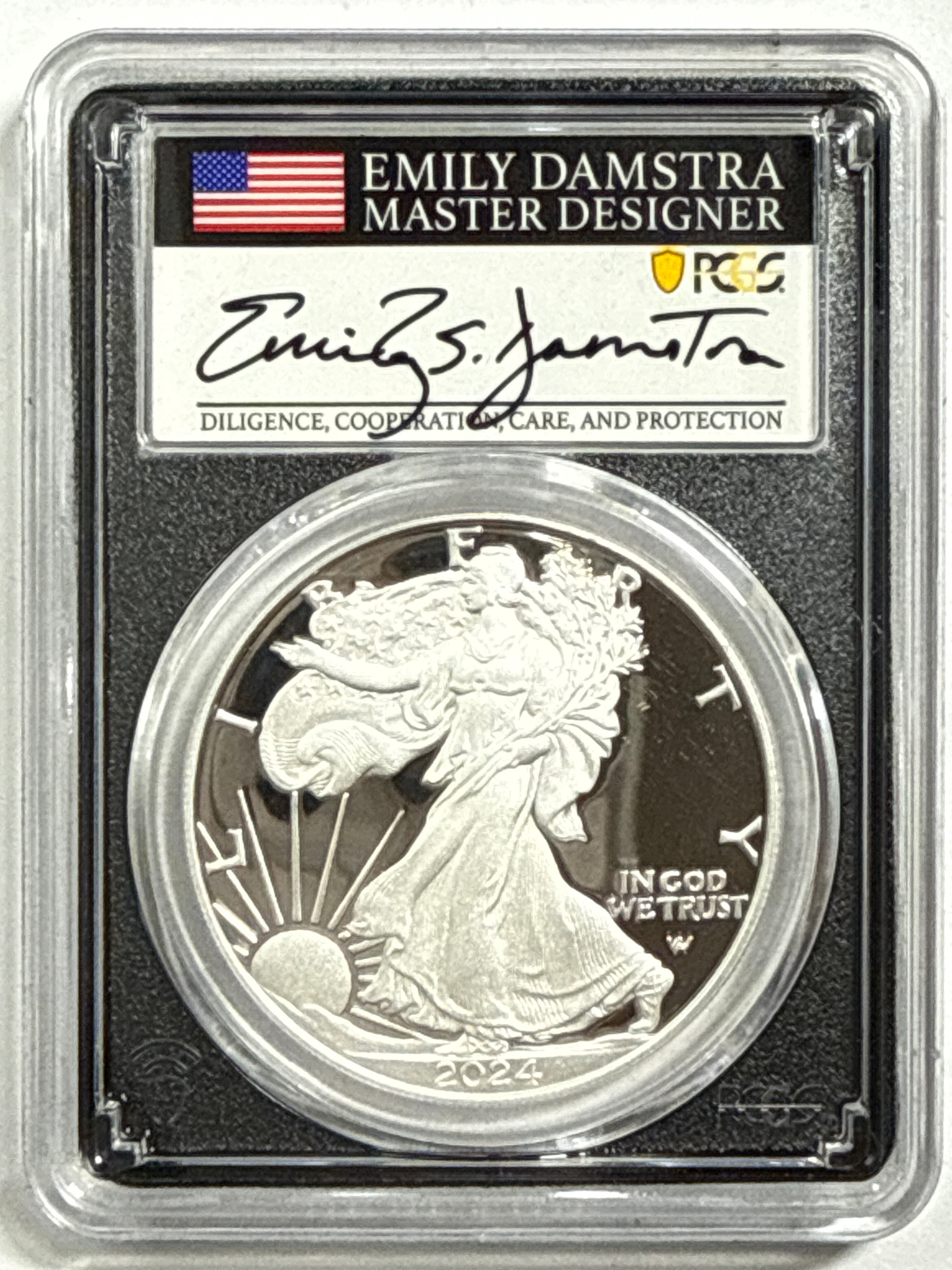 2024-S American Silver Eagle 5 Coin Set NGC FDOI PF70 UCAM/PR70 DCAM Gaudioso/Mercanti/Ryder/Frost/Damstra