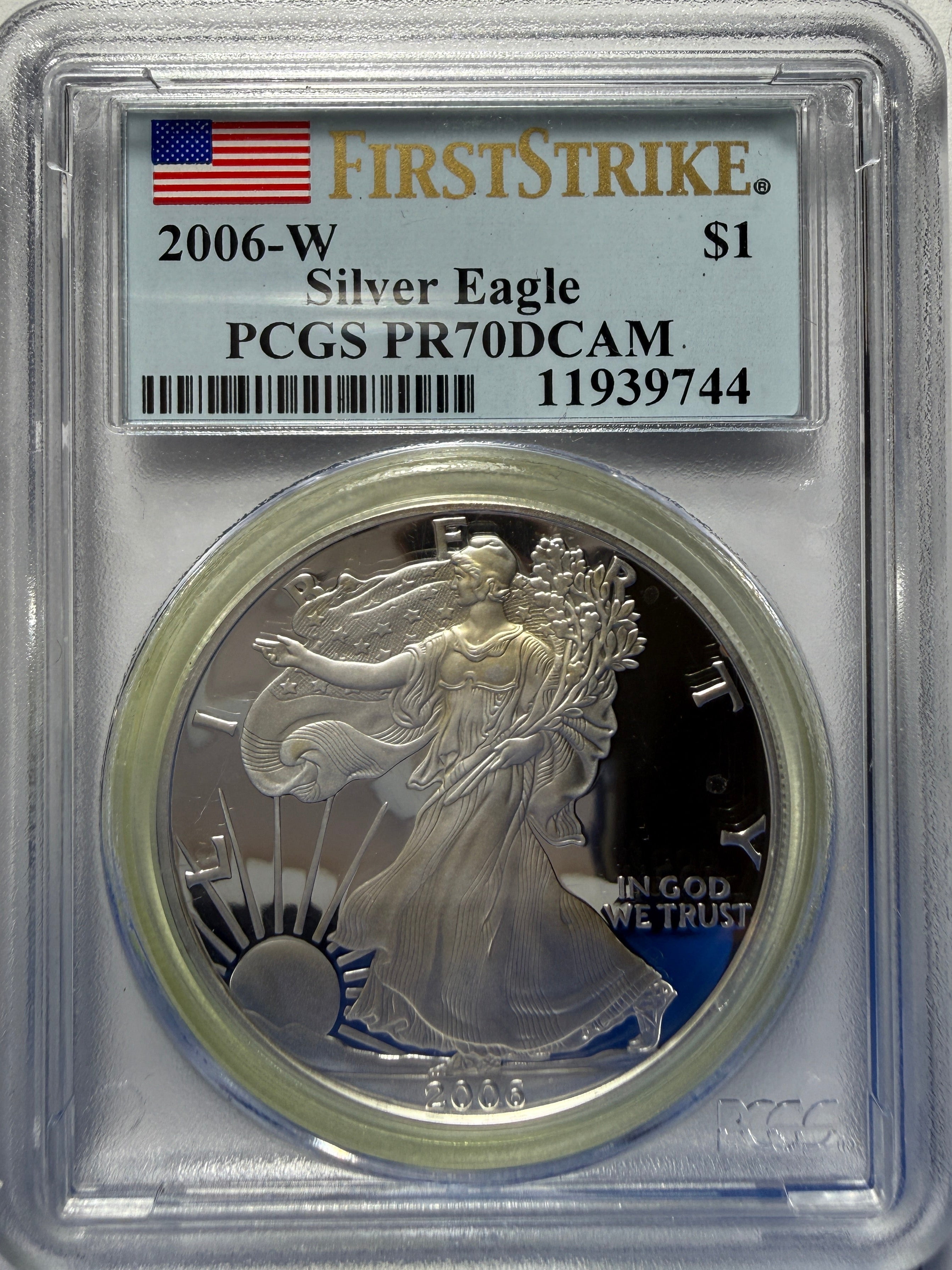 2006-W American Silver Eagle PCGS PR70 DCAM