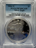 2004-W American Silver Eagle PCGS PR70 DCAM