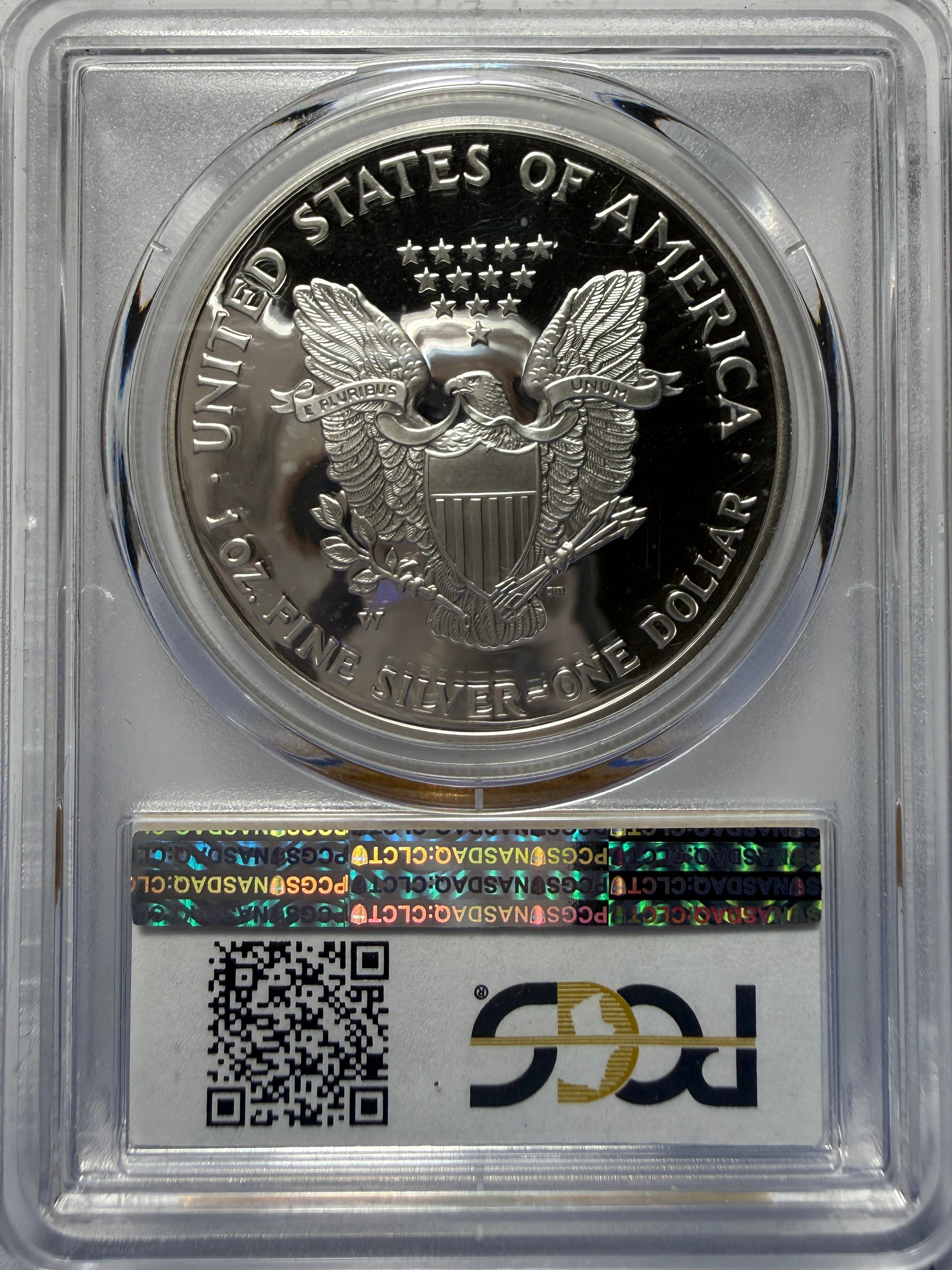 2002-W American Silver Eagle PCGS PR70 DCAM