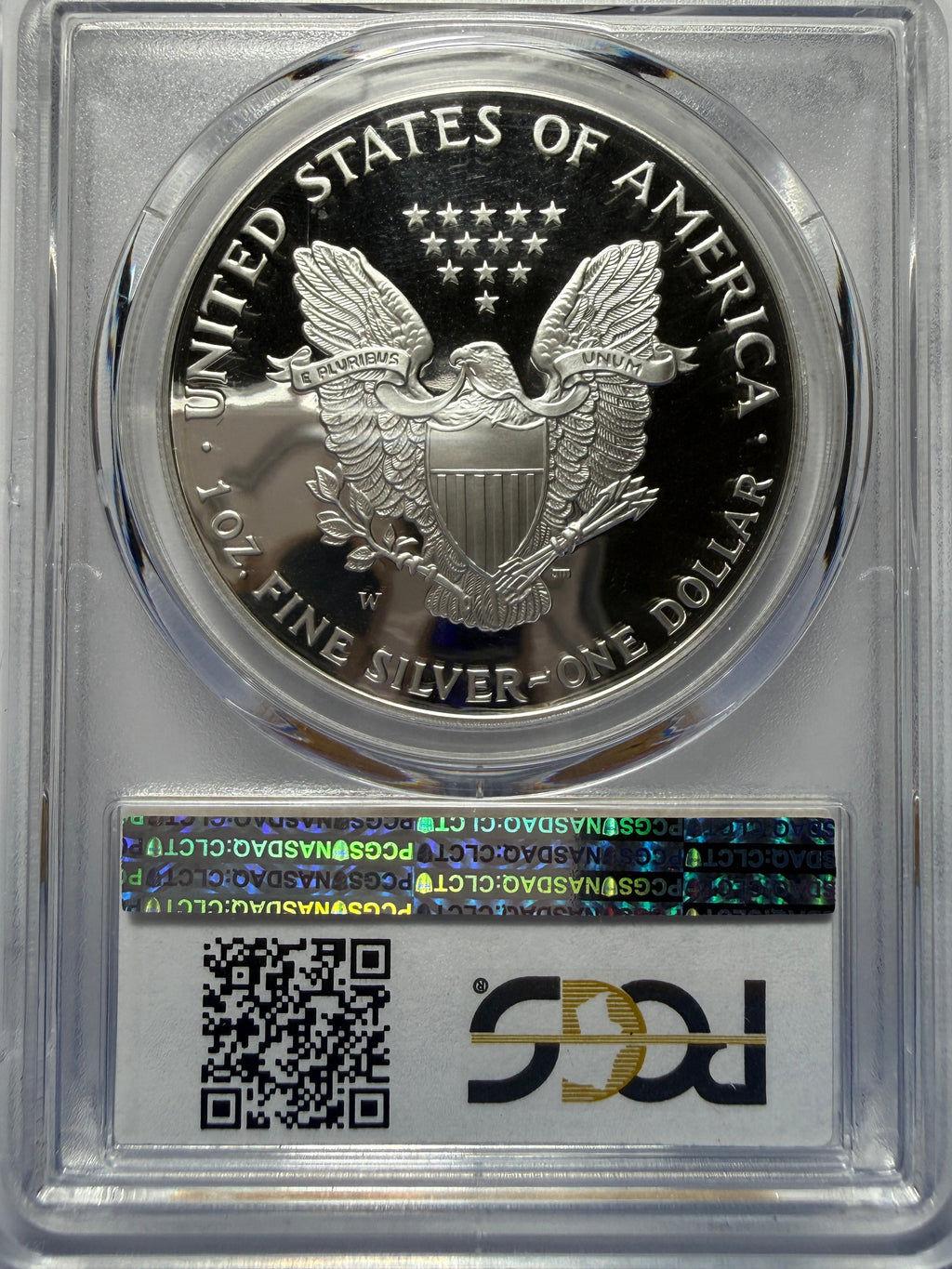 2001-W American Silver Eagle PCGS PR70 DCAM
