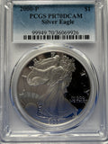 2000-P American Silver Eagle PCGS PR70 DCAM