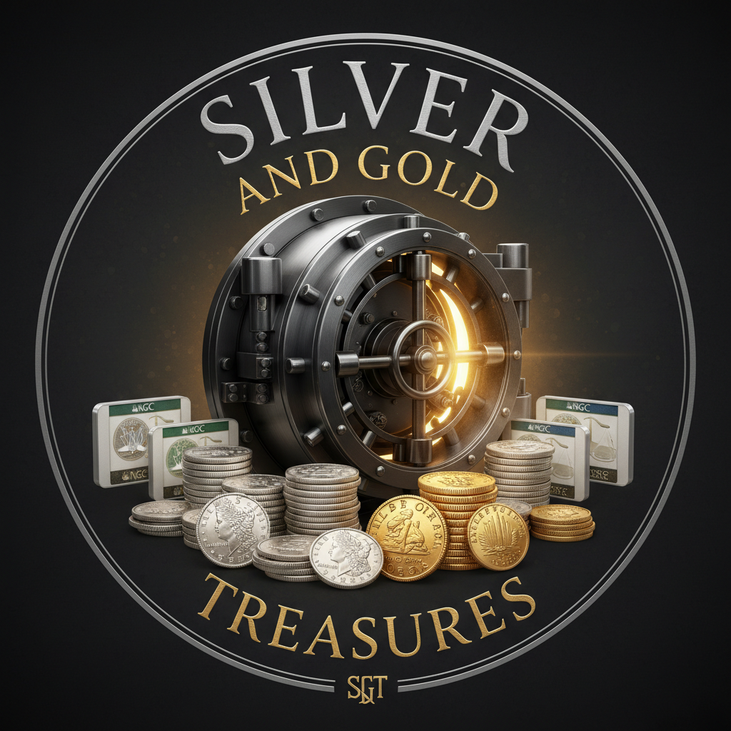 Silver and Gold Treasures Logo Concept